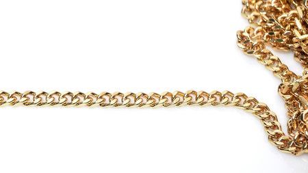 Łańcuch do torebki metalowy styl Chanel 8,2mm. 110cm. Złoty (1)