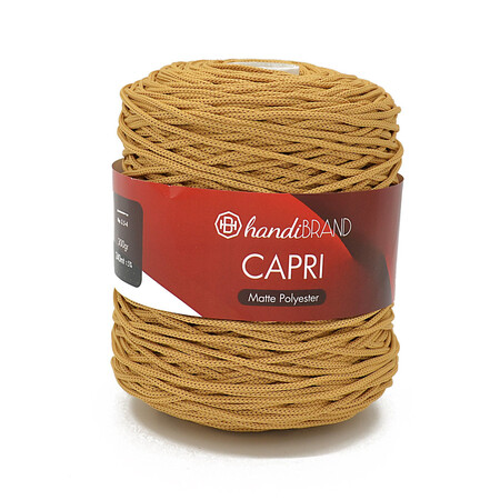 Sznurek poliestrowy Capri matowy. Szer. 3mm, dł. 240 m. Beige Camel (1)